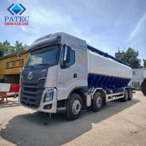 Xe Mooc Bồn Chở Cám Thức Ăn Chăn Nuôi Chenglong 28 Khối